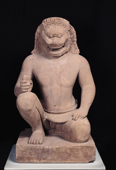 Lion-headed Guardian, Banteay Srei Style, c.967 by Cambodian School